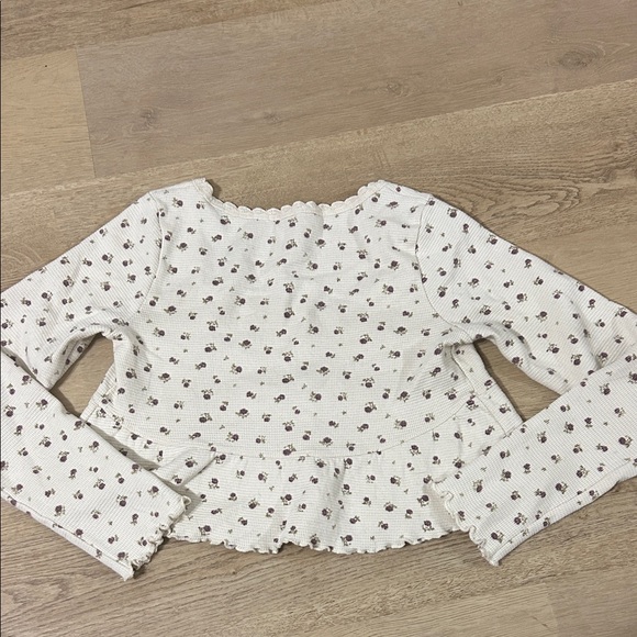 Baby doll Floral Long Sleeve Top - Picture 6 of 8